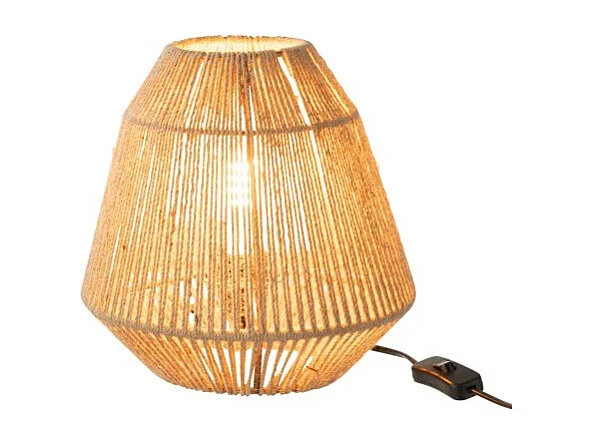 Lámpara de metal natural 22x22x26 cm