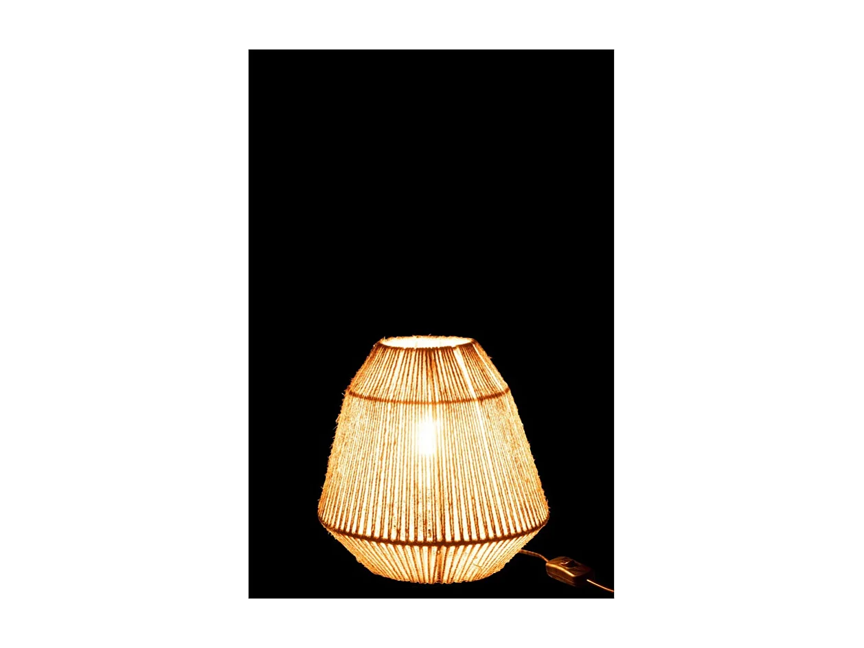 Lámpara de metal natural 22x22x26 cm