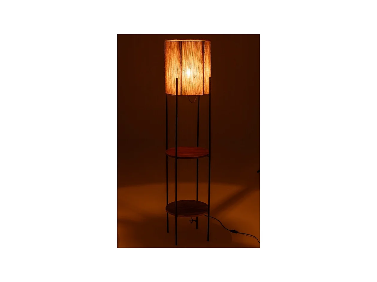 Lámpara estantería de metal negro 38*38*160 cm