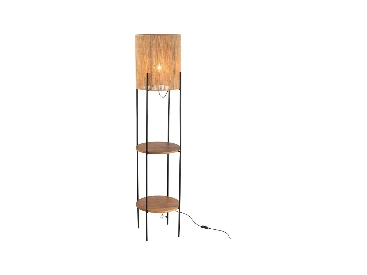 Lámpara estantería de metal negro 38*38*160 cm