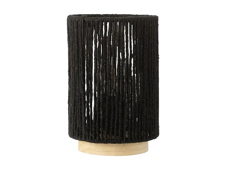 Lampada a led in metallo nero 13.5x13.5x20 cm