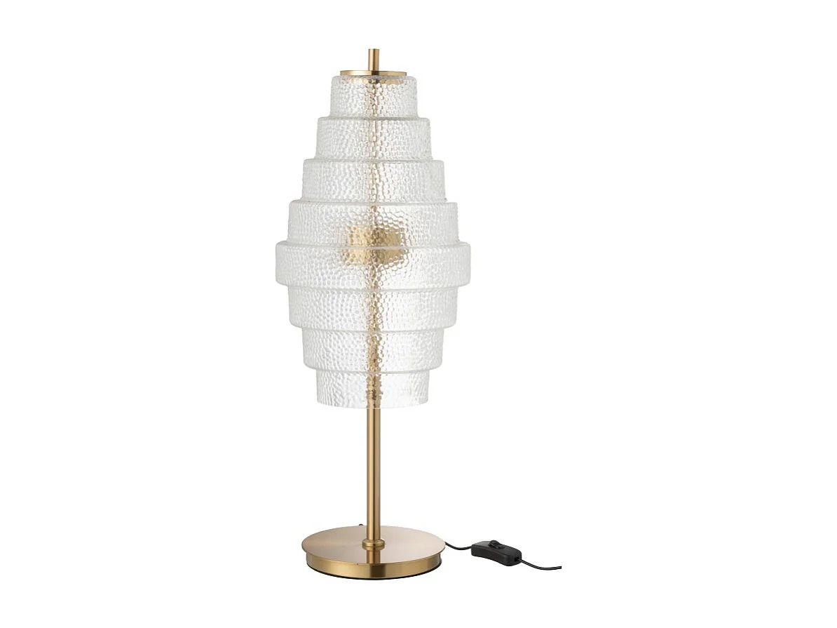 Lámpara de salón de vidrio transparente 22*22*57 cm