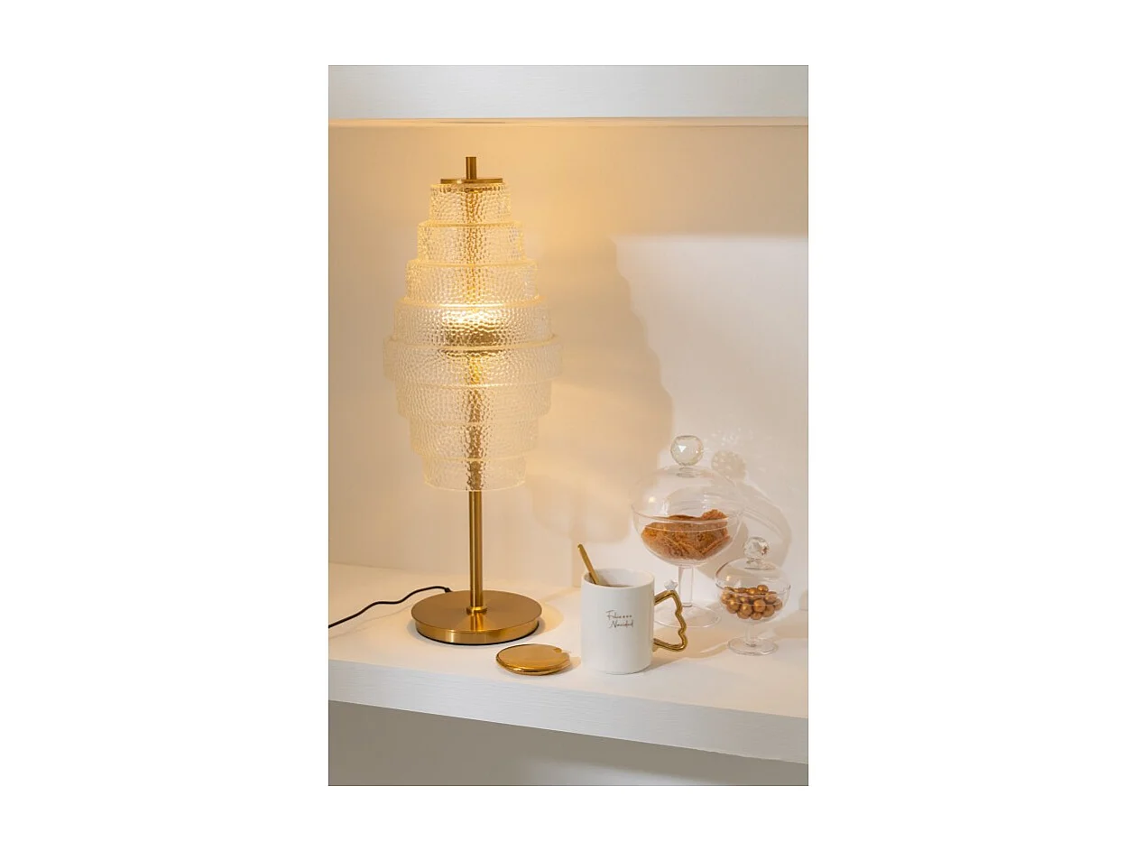 Lámpara de salón de vidrio transparente 22*22*57 cm