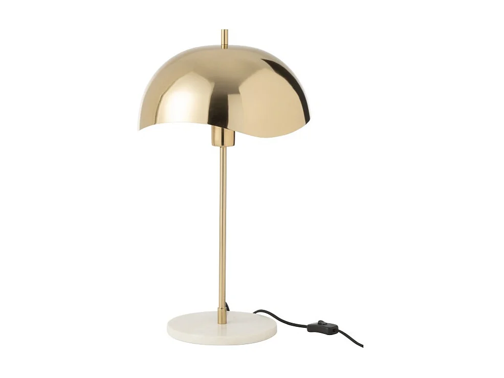 Lámpara seta de metal dorado 30*30*56 cm