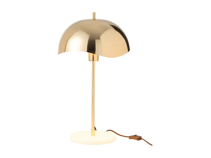 Lámpara seta de metal dorado 30*30*56 cm