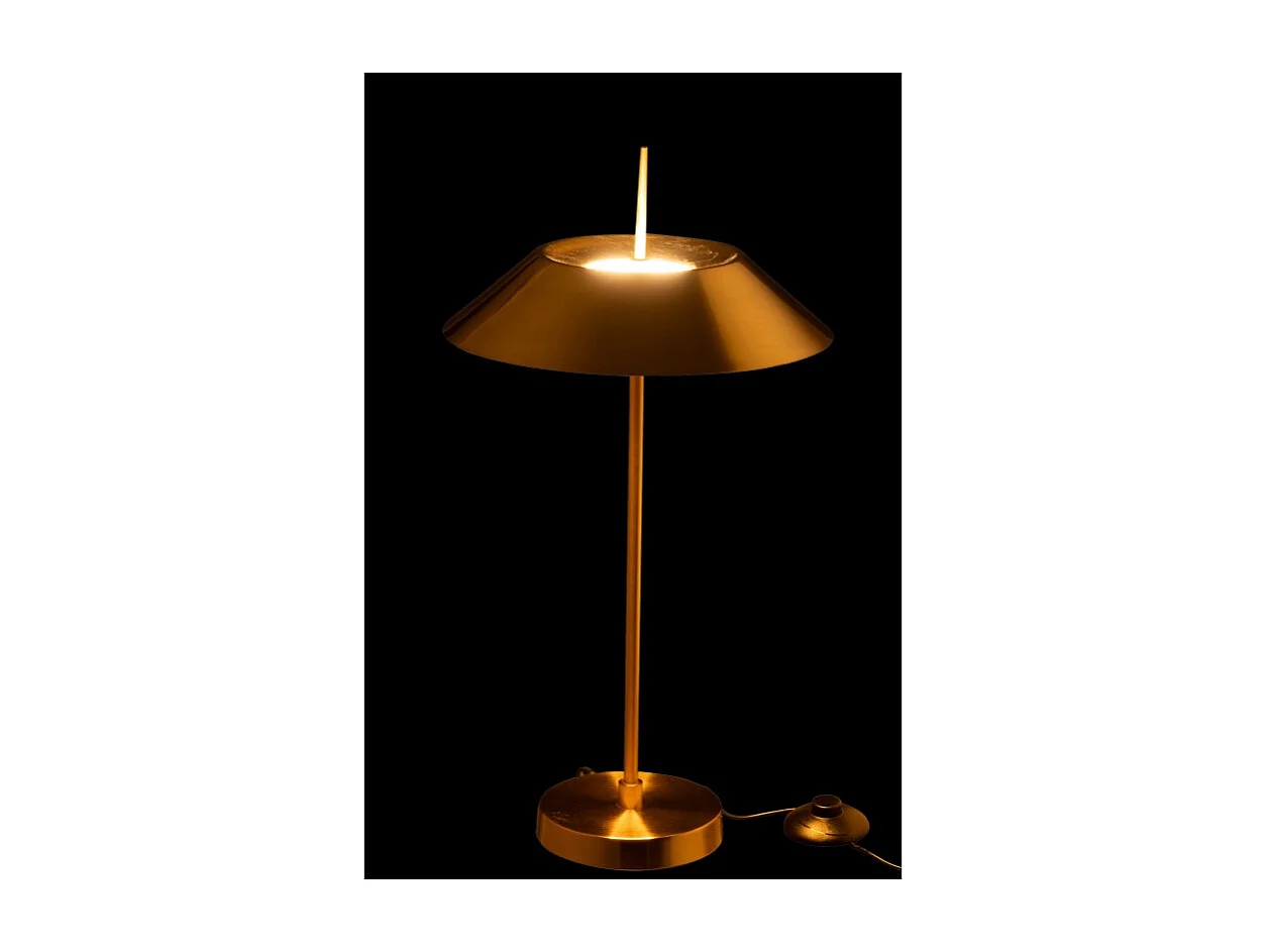 Lámpara seta de metal dorado 30.5*30.5*56 cm