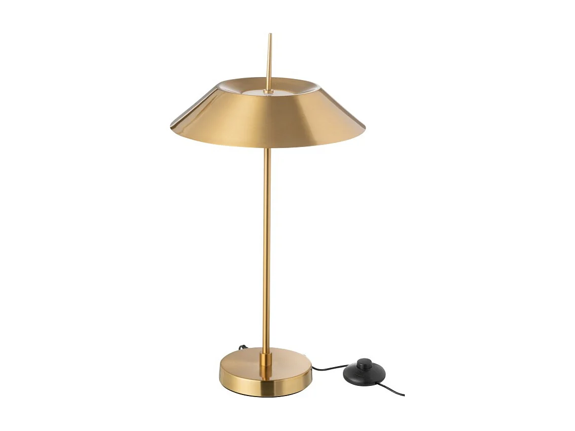 Lámpara seta de metal dorado 30.5*30.5*56 cm