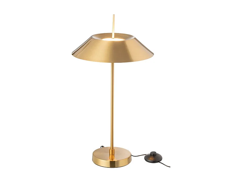 Lámpara seta de metal dorado 30.5*30.5*56 cm