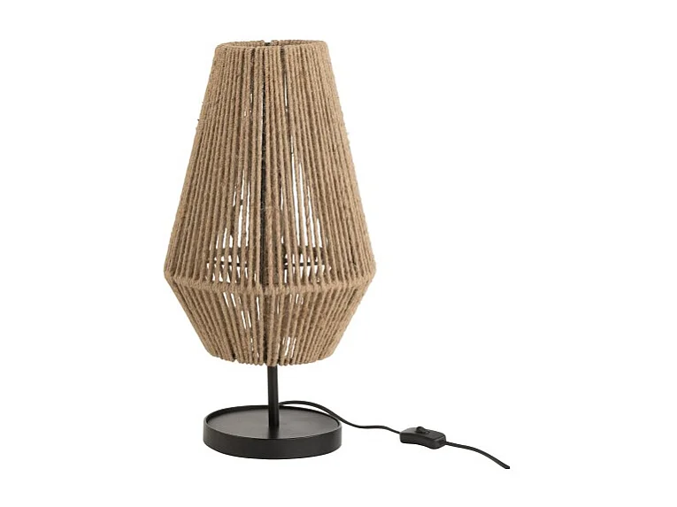 Lámpara de mesa de metal natural 28*28*51 cm