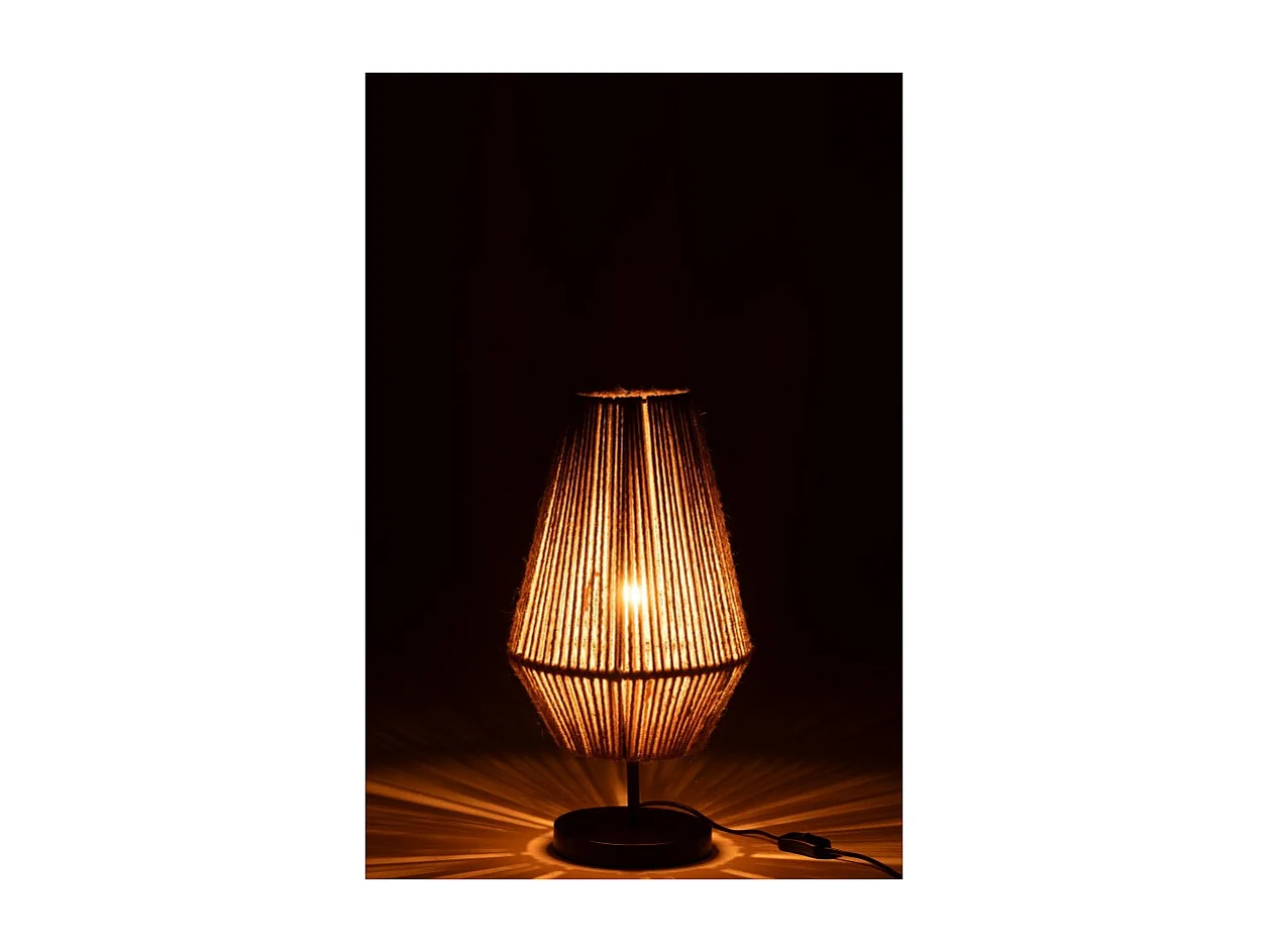 Lámpara de mesa de metal natural 28*28*51 cm