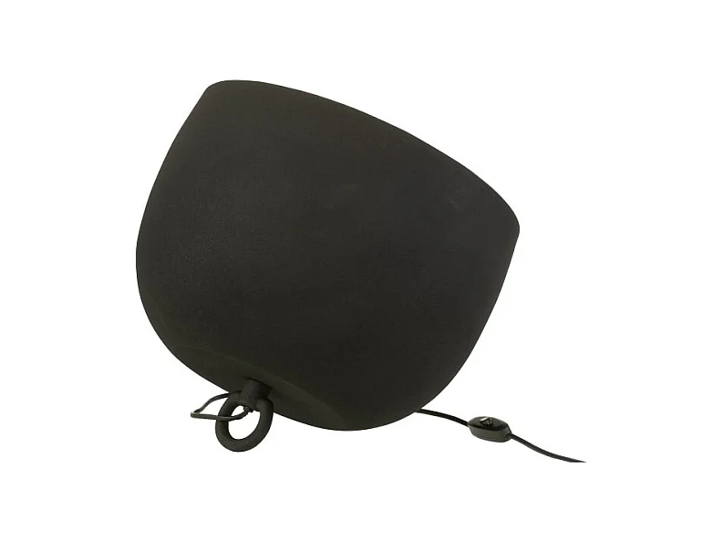 Lámpara de mesa de metal negro de 33x33x43 cm