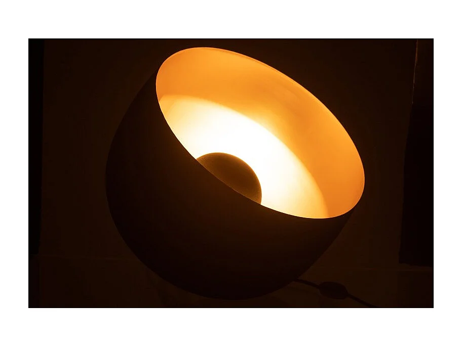 Lámpara de mesa de metal negro de 33x33x43 cm