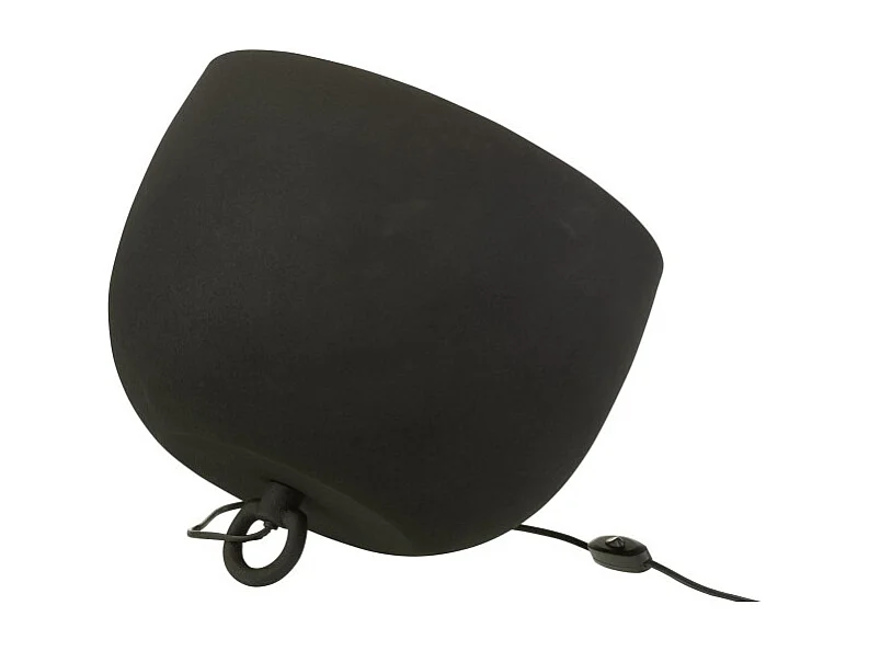 Lámpara de mesa de metal negro de 33x33x43 cm