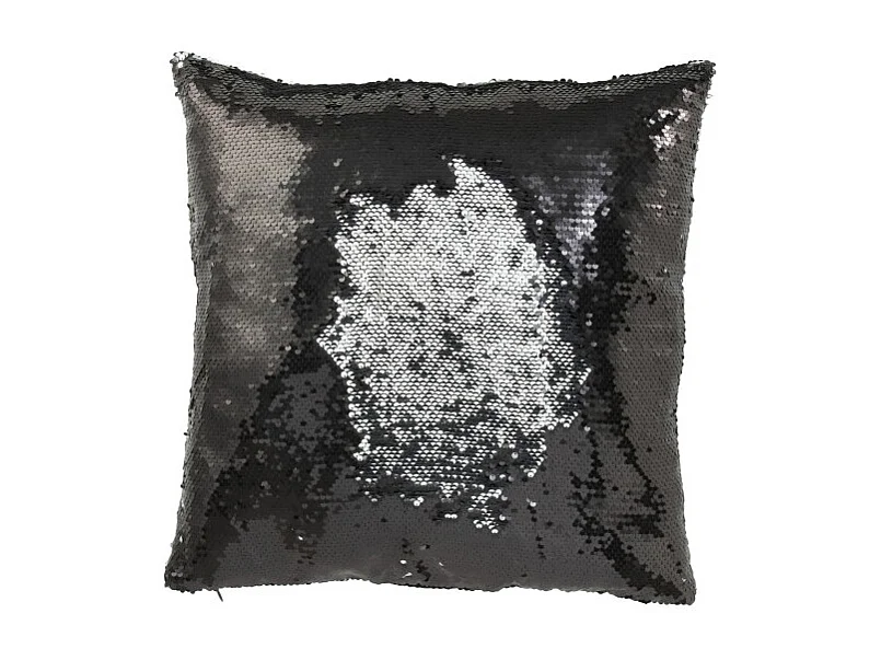 Cojín cuadrado de poliéster negro 45*45*15 cm