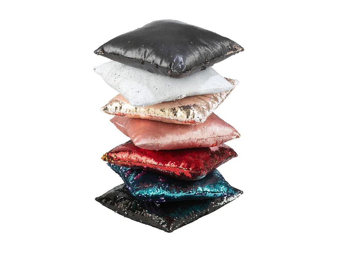 Cojín cuadrado de poliéster negro 45*45*15 cm