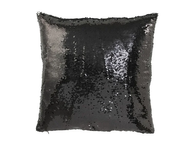 Cojín cuadrado de poliéster negro 45*45*15 cm