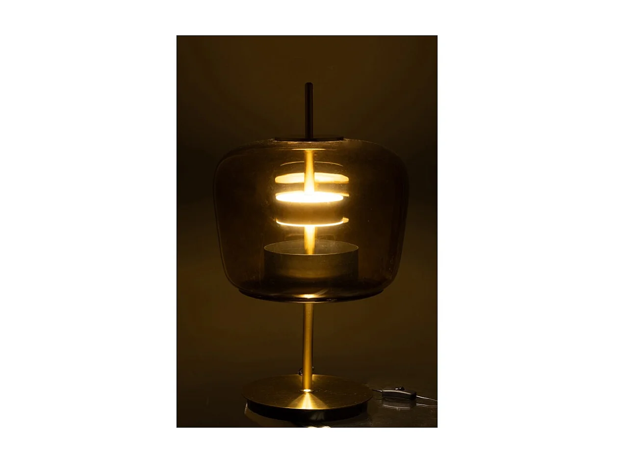 Lámpara LED de vidrio marrón 35*35*58 cm