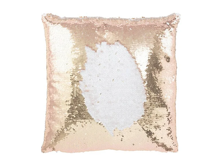 Cojín de poliéster champán 45*45*15 cm