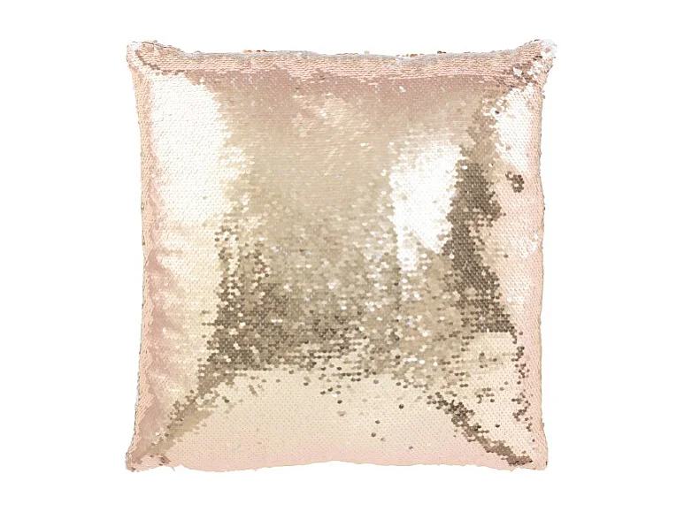 Cojín de poliéster champán 45*45*15 cm