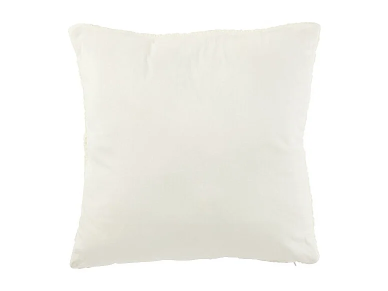 Cojín de poliéster blanco 45*45*15 cm