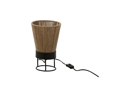 Lámpara de metal natural 18x18x28 cm