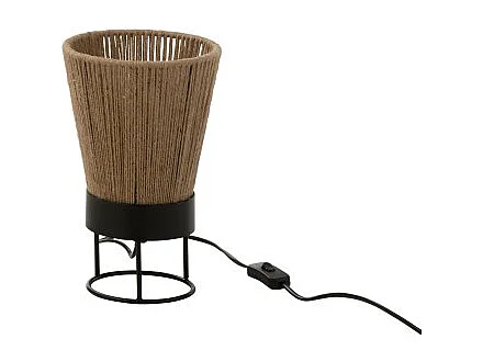 Lámpara de metal natural 18x18x28 cm