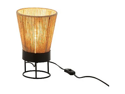 Lámpara de metal natural 18x18x28 cm