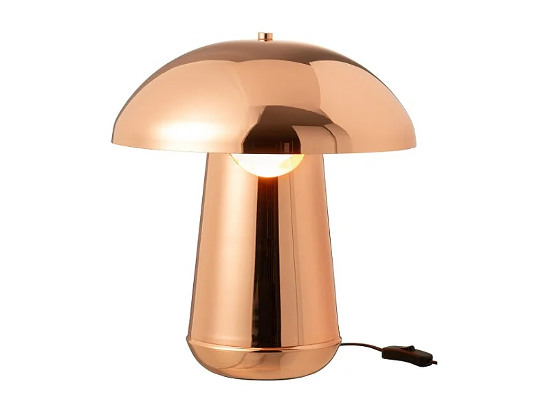 Lámpara seta de metal cobre 35*35*43 cm