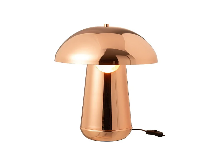 Lámpara seta de metal cobre 35*35*43 cm