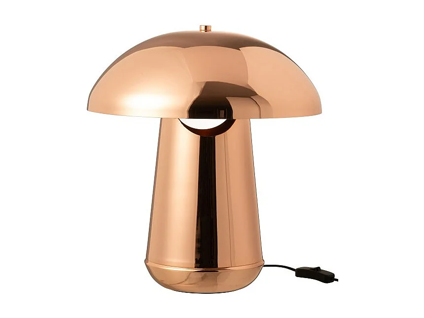 Lámpara seta de metal cobre 35*35*43 cm