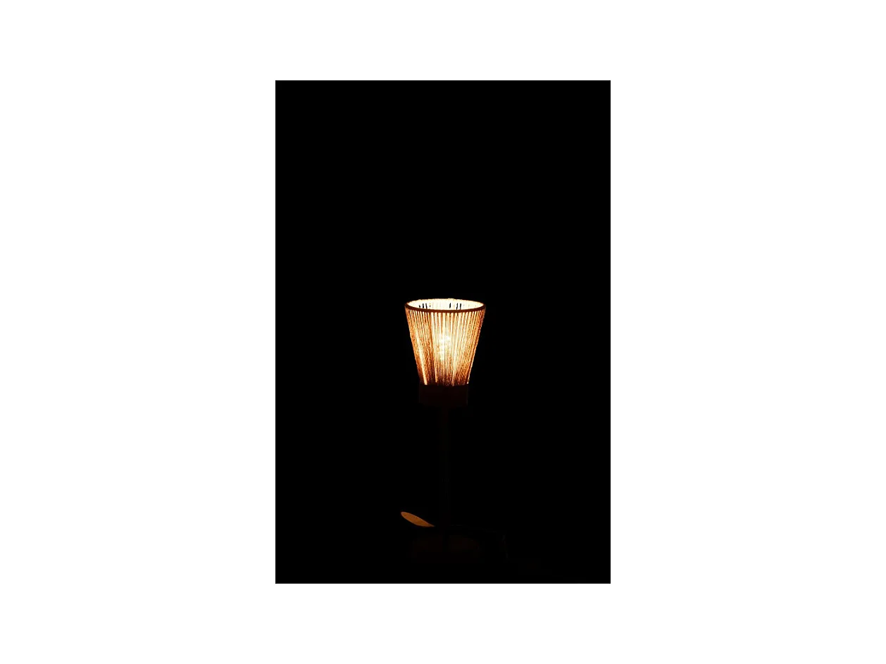 Lámpara de pie de metal natural 15x15x51 cm