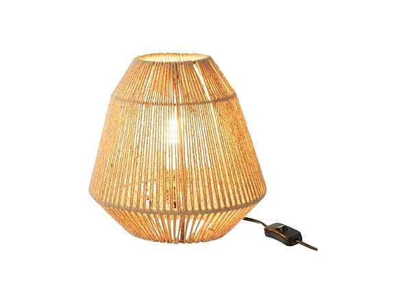 Lámpara de pie de metal natural 15x15x51 cm