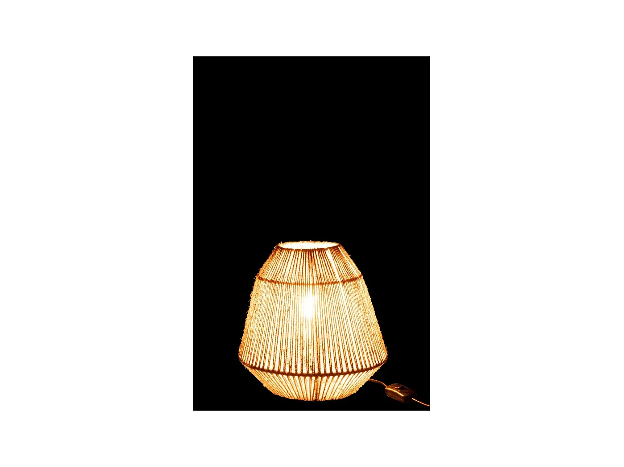 Lámpara de pie de metal natural 15x15x51 cm