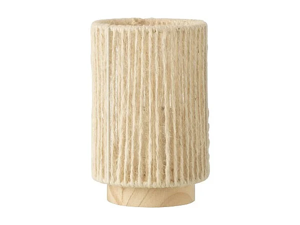 Lámpara led de metal beige 10.5x10.5x16 cm