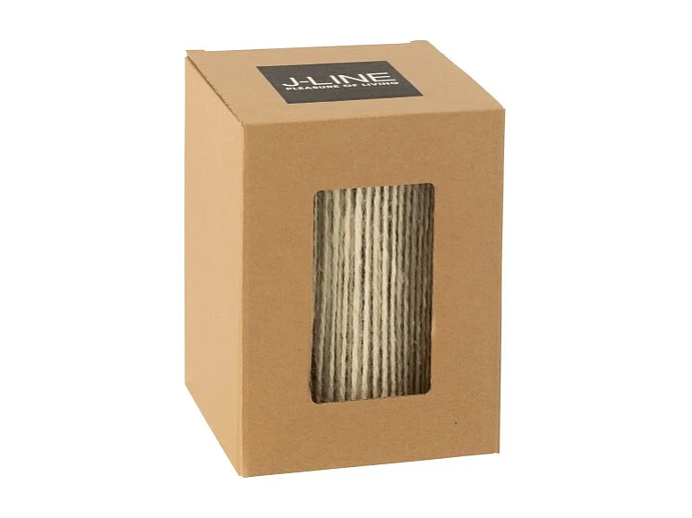 Lámpara led de metal beige 10.5x10.5x16 cm