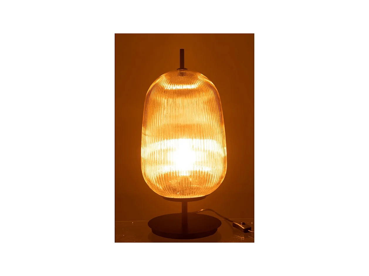 Lámpara de vidrio amarillo 45x45x22 cm