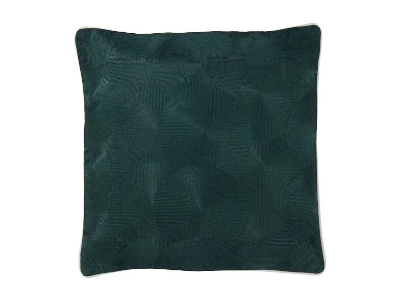 Cojín cuadrado de tela verde de 45x45x10 cm