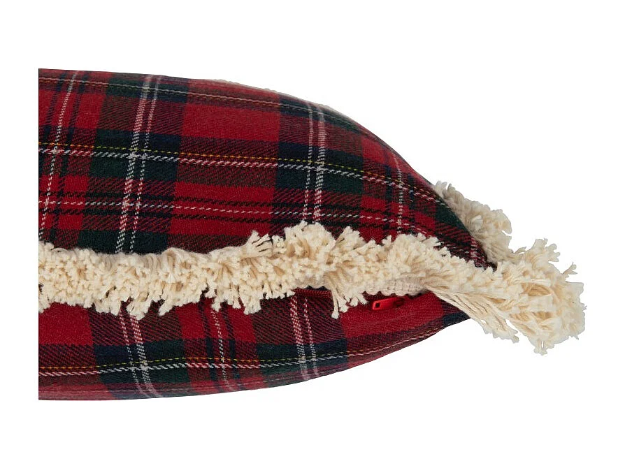 Cojín cuadrado de tela multicolor de 45x45x3.75 cm