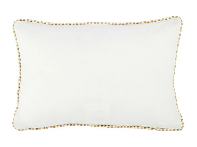 Cojín rectangular de textil blanco 30x45x3.5 cm