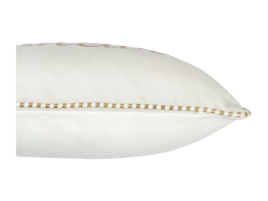 Cojín rectangular de textil blanco 30x45x3.5 cm