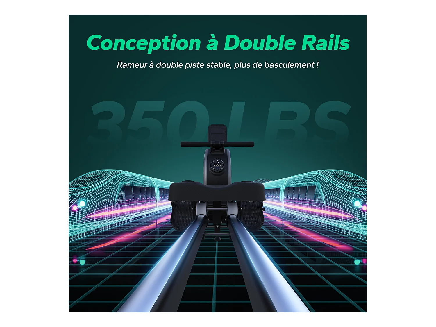 Rameur magnétique écologique-Merach, 16 niveaux de résistance, réglage intelligent, Compatible avec APP, Auto-alimenté