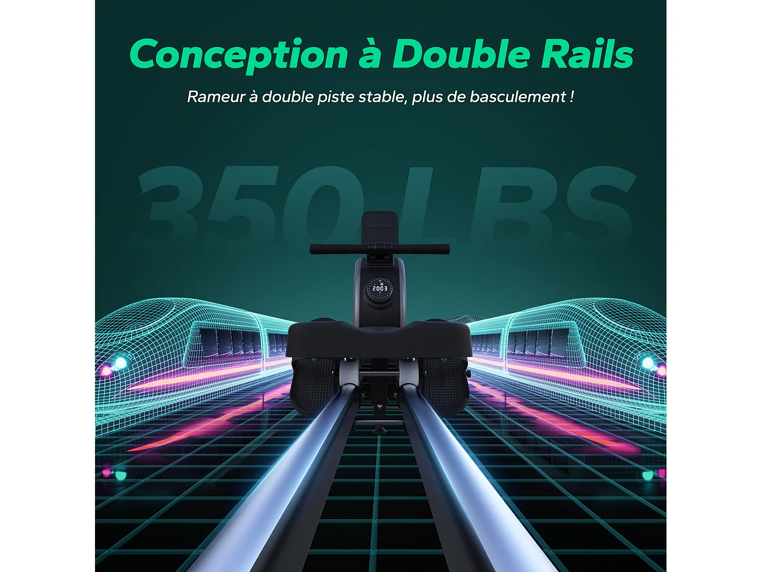 Rameur magnétique écologique-Merach, 16 niveaux de résistance, réglage intelligent, Compatible avec APP, Auto-alimenté