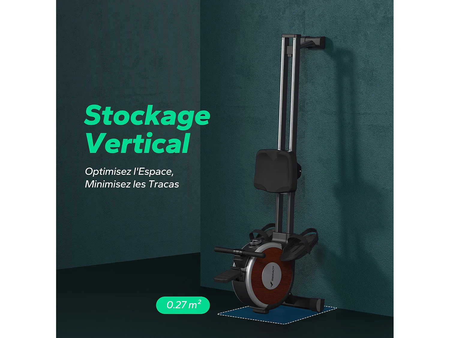 Rameur magnétique écologique-Merach, 16 niveaux de résistance, réglage intelligent, Compatible avec APP, Auto-alimenté