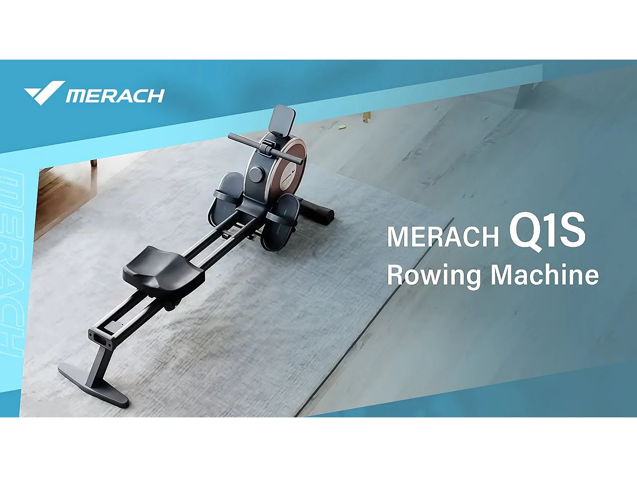 Rameur Magnétique Électrique Pour La Maison Merach, 16 Niveaux De Résistance, Réglage Intelligent, Compatible Avec App