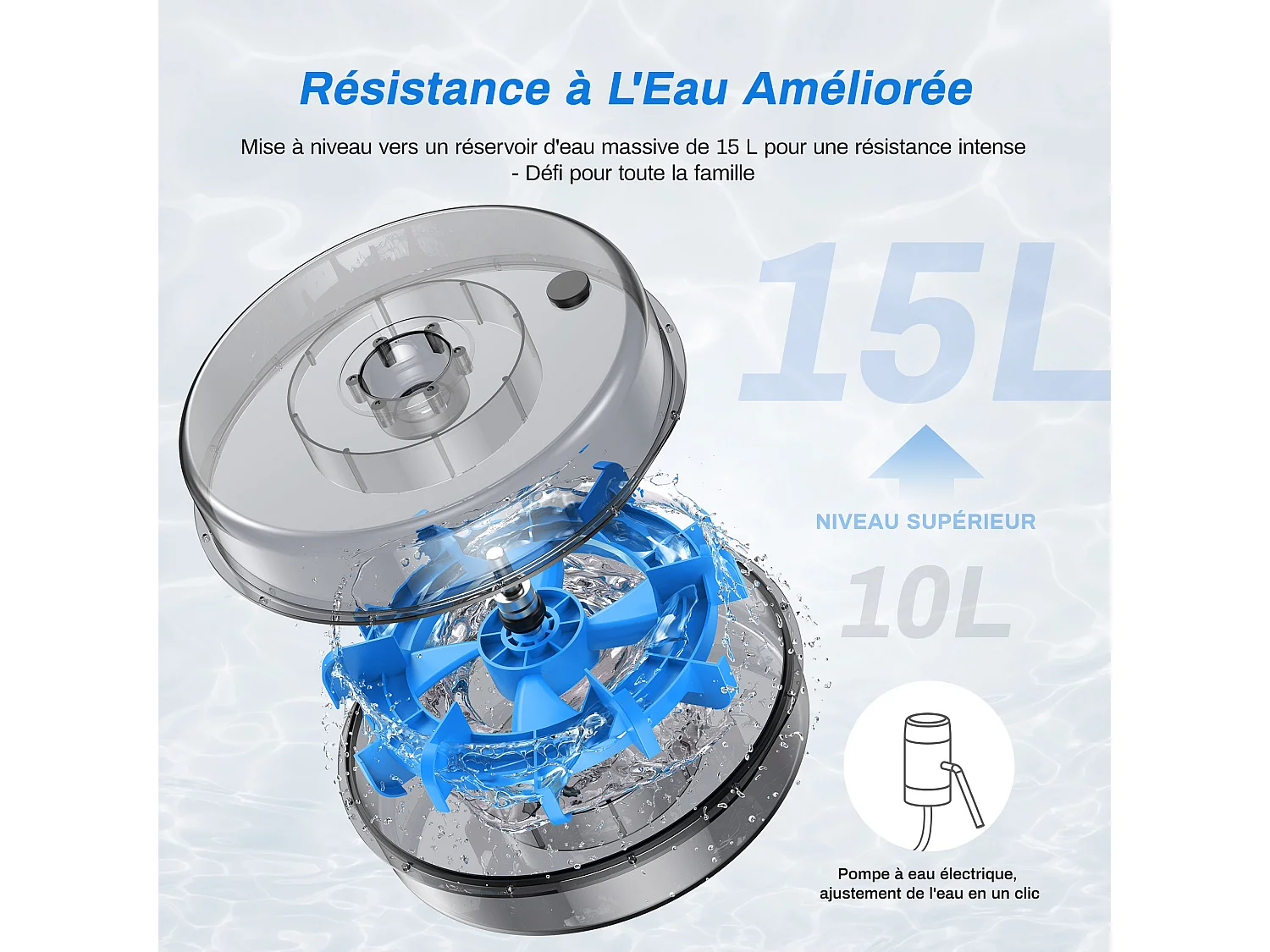 Rameur À Eau D'appartement Merach, Avec Moniteur Bluetooth, Support De Tablette Réglable, Pliable, Noir, Connecté App