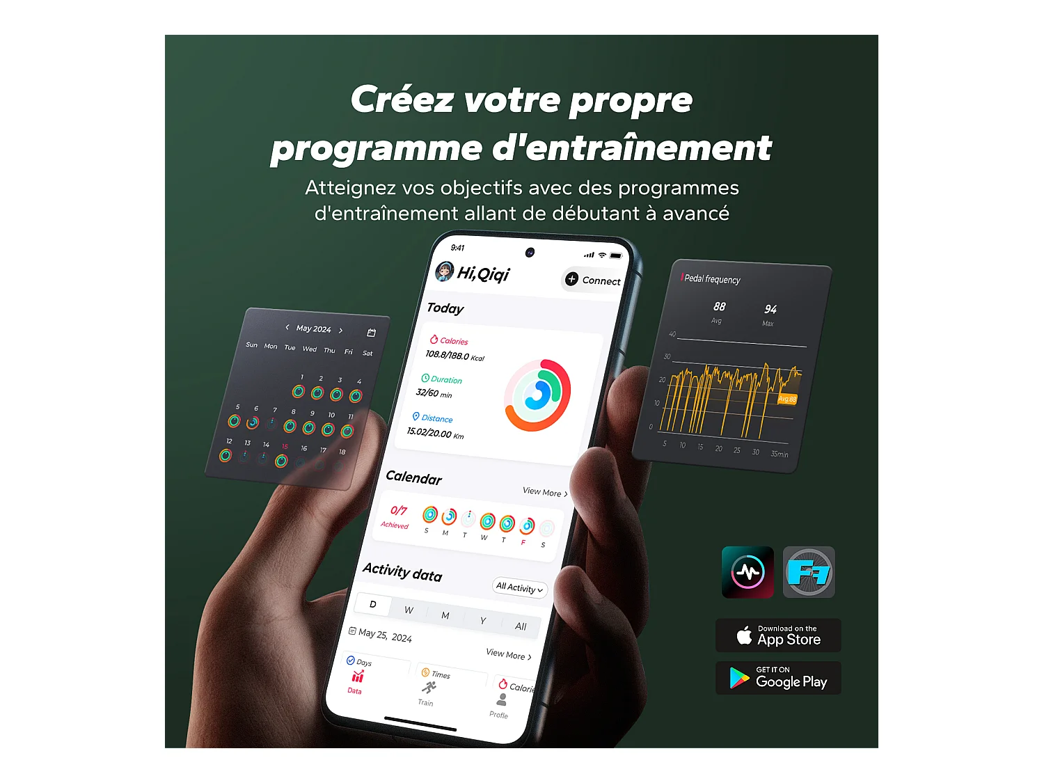 Rameur à eau pliable MERACH, 15 L, 6 repères de remplissage, Connectivité APP, Ecran LCD, Max 150kg, Bois d'hévéa clair