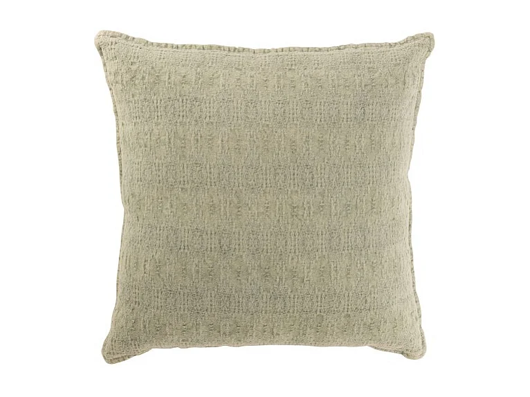 Cojín cuadrado en algodón verde menta 50x50x12 cm