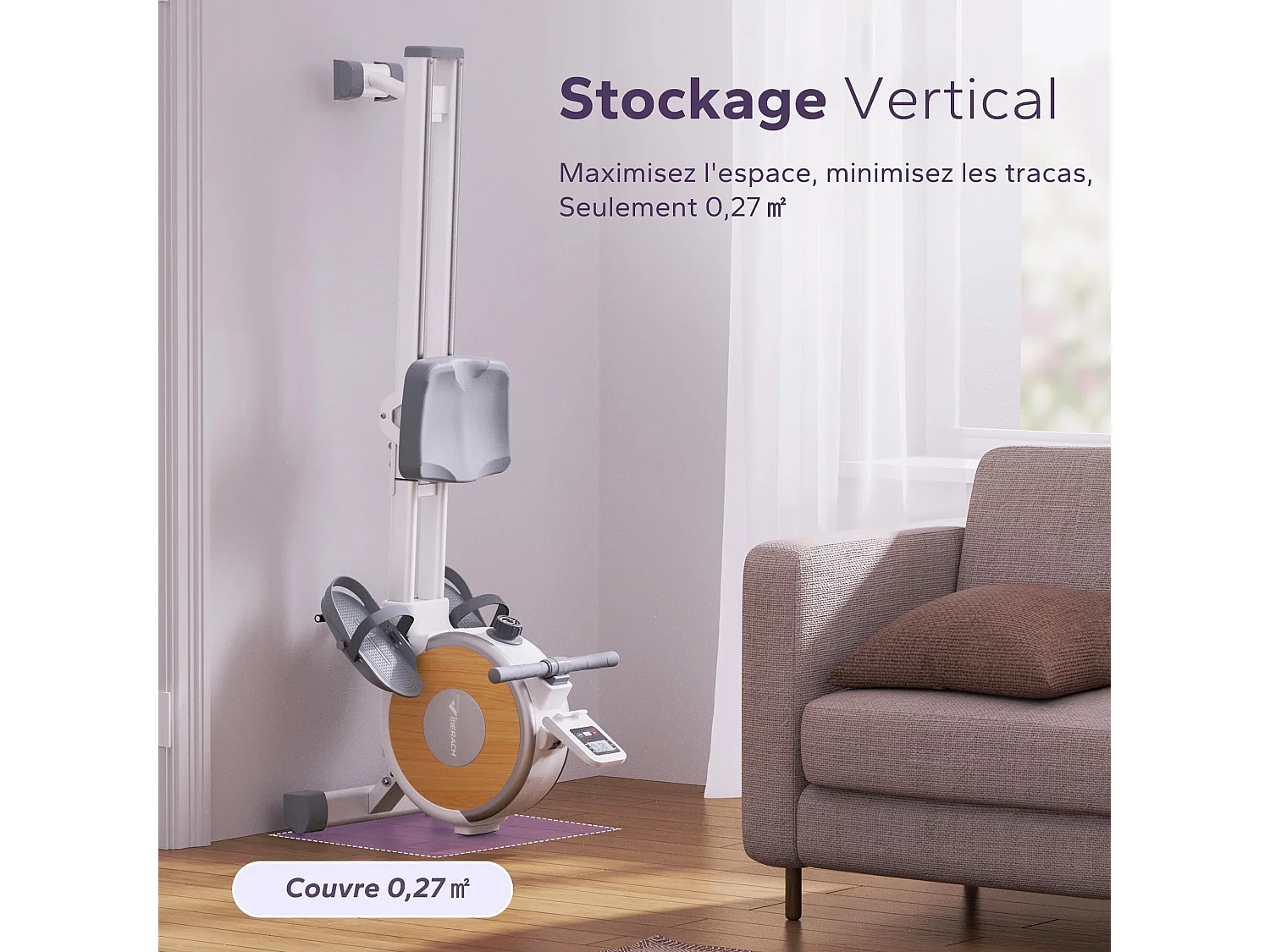 Rameur D'appartement Merach, 16 Niveaux De Résistance Magnétique, Charge Max De 160 Kg, App Connecté