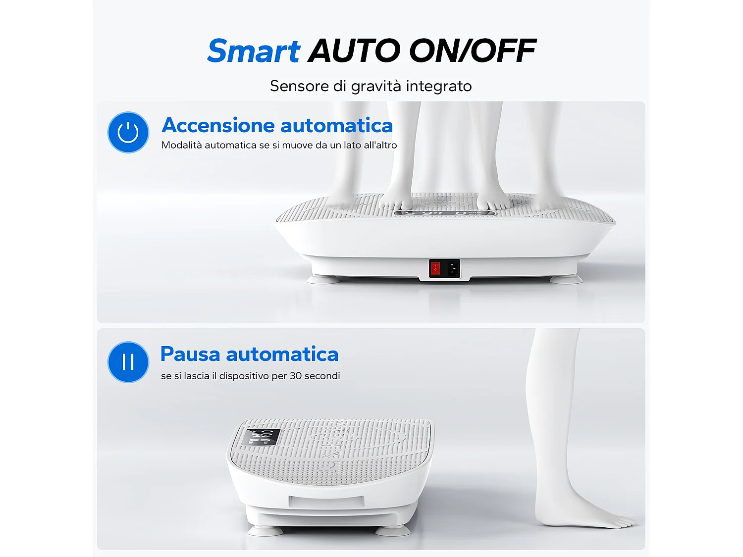 Piattaforma vibrante con telecomando - Merach, tonificazione muscolare, controllo automatico della velocità, Bluetooth integrato