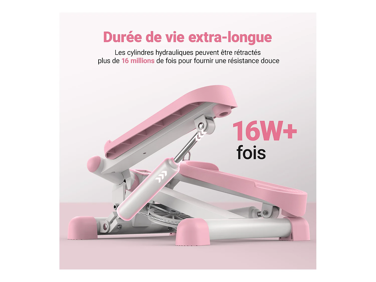 Stepper - Merach, 2 En 1 Pour La Maison, Merach, Réglage Stride Jusqu'à 35 CM, Charge Maximale 150 Kg, Avec Écran LCD, Connecté APP